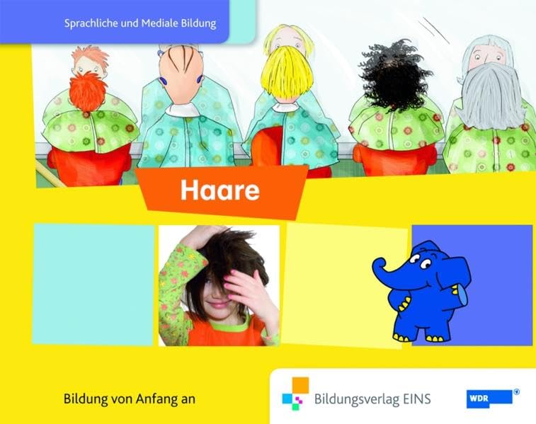 Paket 2 "Die Welt ist elefantastisch Sprachförderung mit dem Elefanten" mit den Themen: Füße&Schuhe, Sehen und Haare aus dem Themenfeld: " mein ... dem Elefanten" Bilderbuch Haare Bilderbuch Learning & Reference