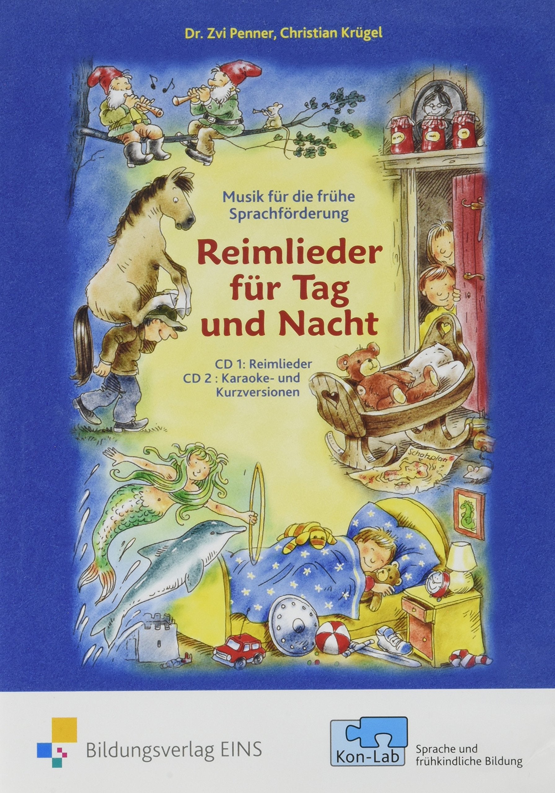 KonLab Reime, Rhythmus, Kinderlieder / KonLab - Reime, Rhythmus, Kinderlieder: Musik für die frühe Sprachförderung / Reimlieder für Tag und Nacht: Audio CD Health, Nutrition & Fitness