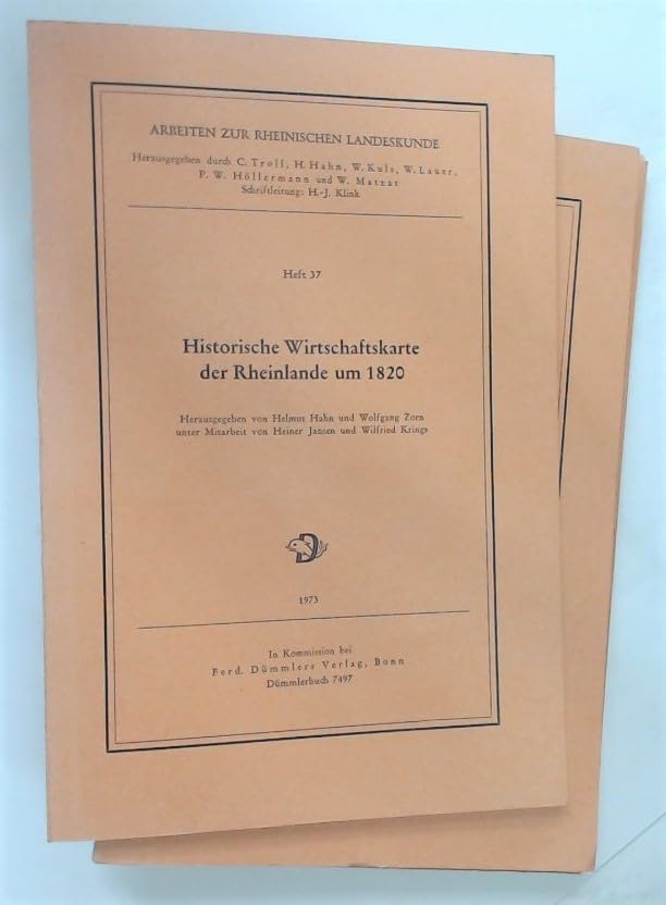 Historische Wirtschaftskarte des Rheinlands um 1820 Business & Technology