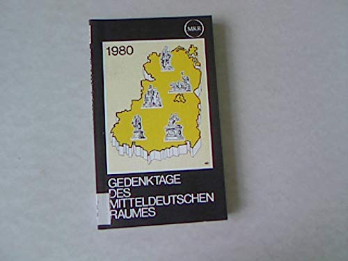 Gedenktage Des Mitteldeutschen Raumes Books