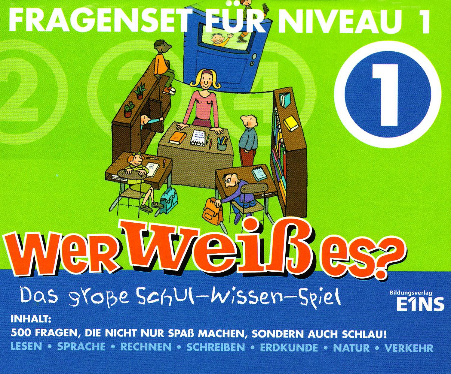 Wer weiss es?: Das Schul-Wissen-Spiel. Kartensatz 1 Leisure & Fun