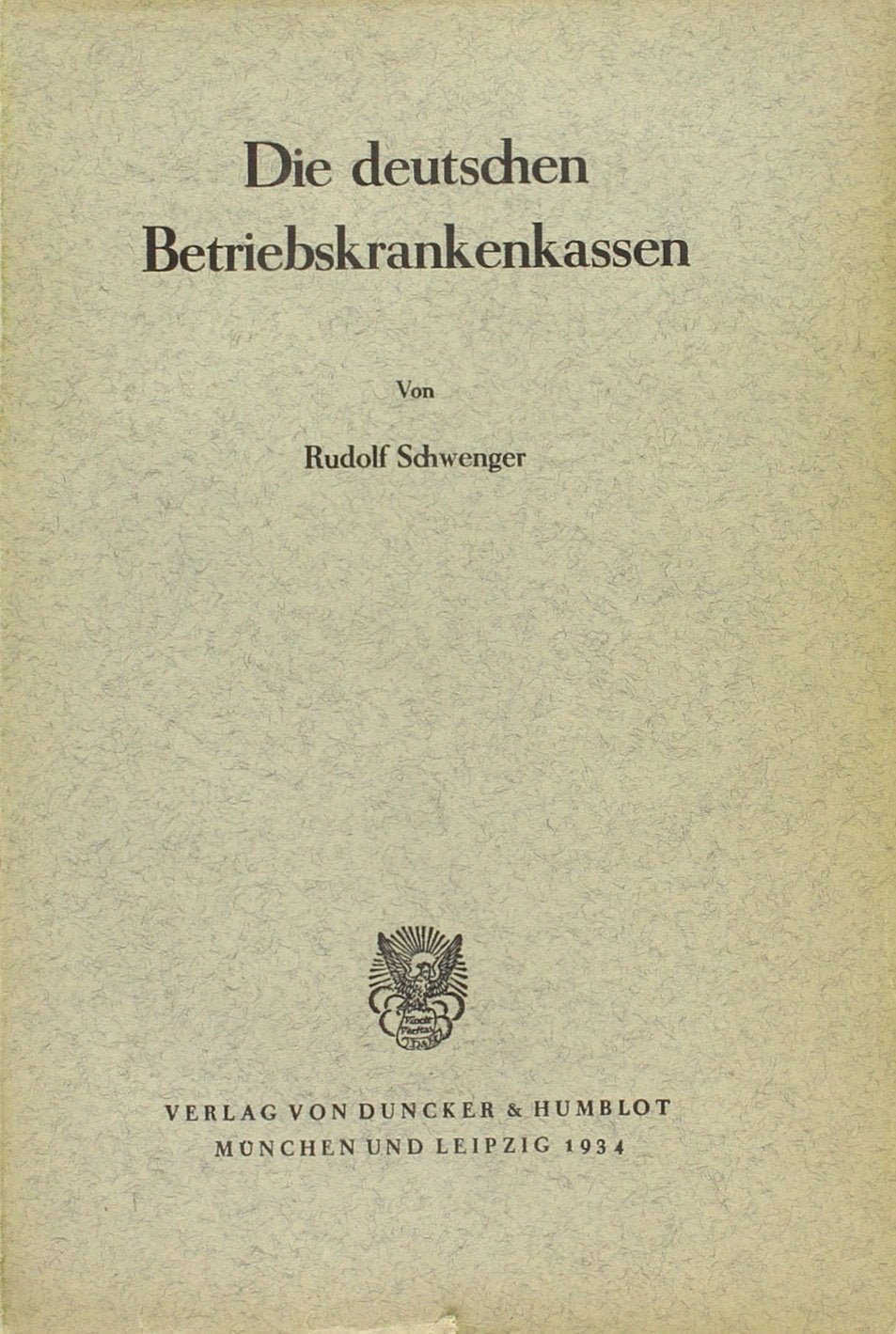 Die Deutschen Betriebskrankenkassen book