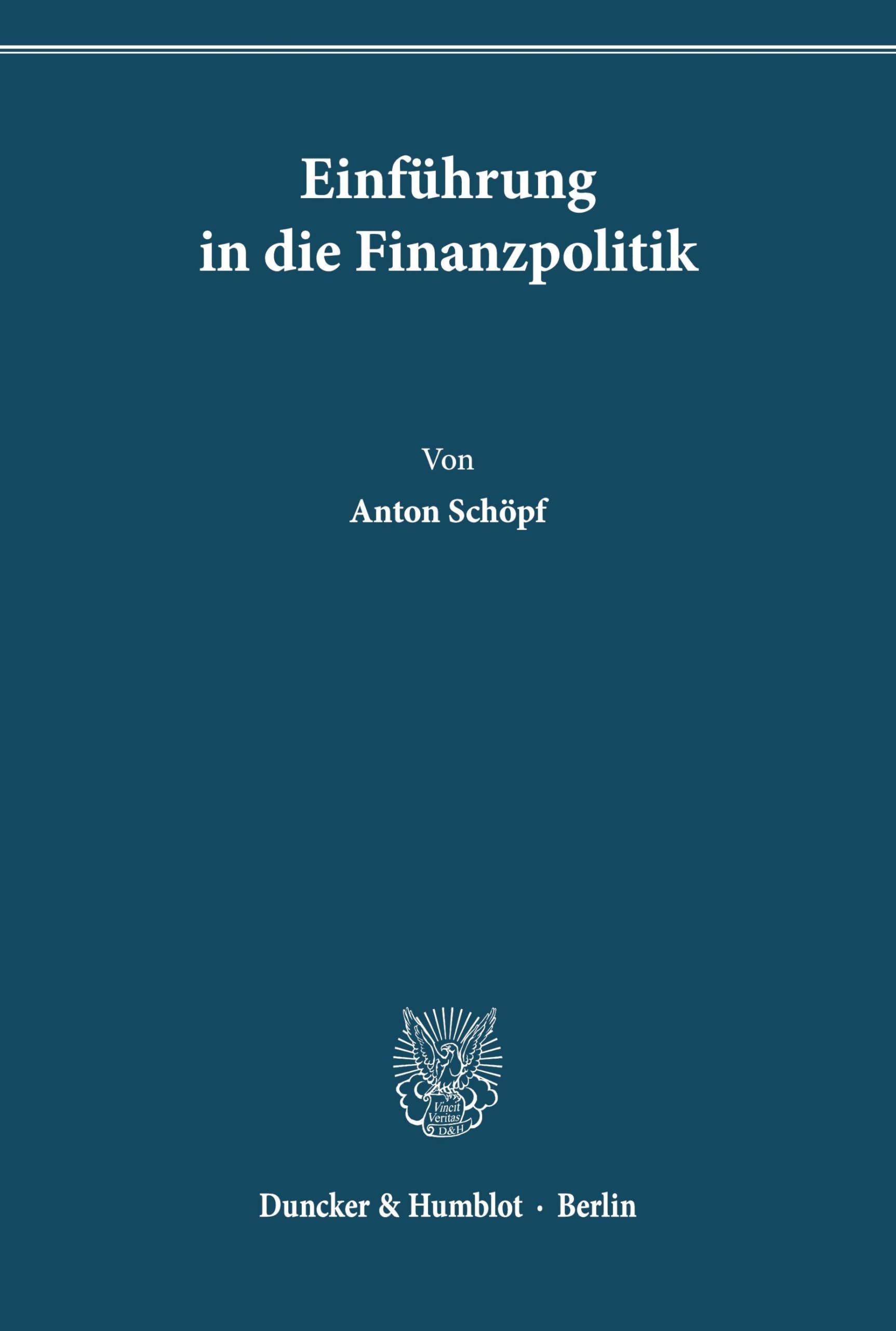 Einführung in die Finanzpolitik. Business, Finance & Career
