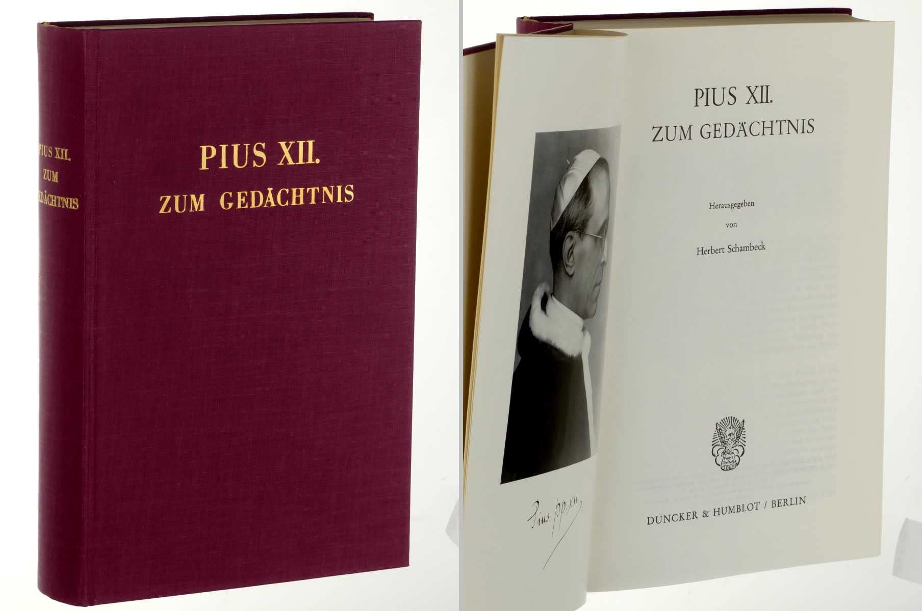 Pius XII. zum Gedächtnis. Law