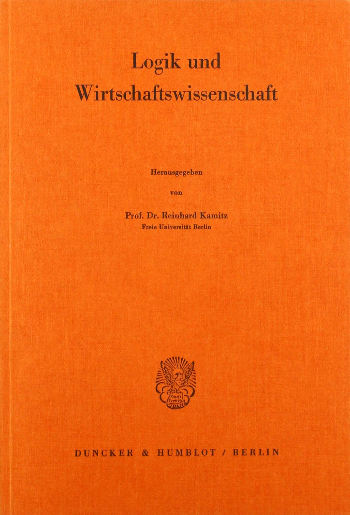 Logik und Wirtschaftswissenschaft. Law