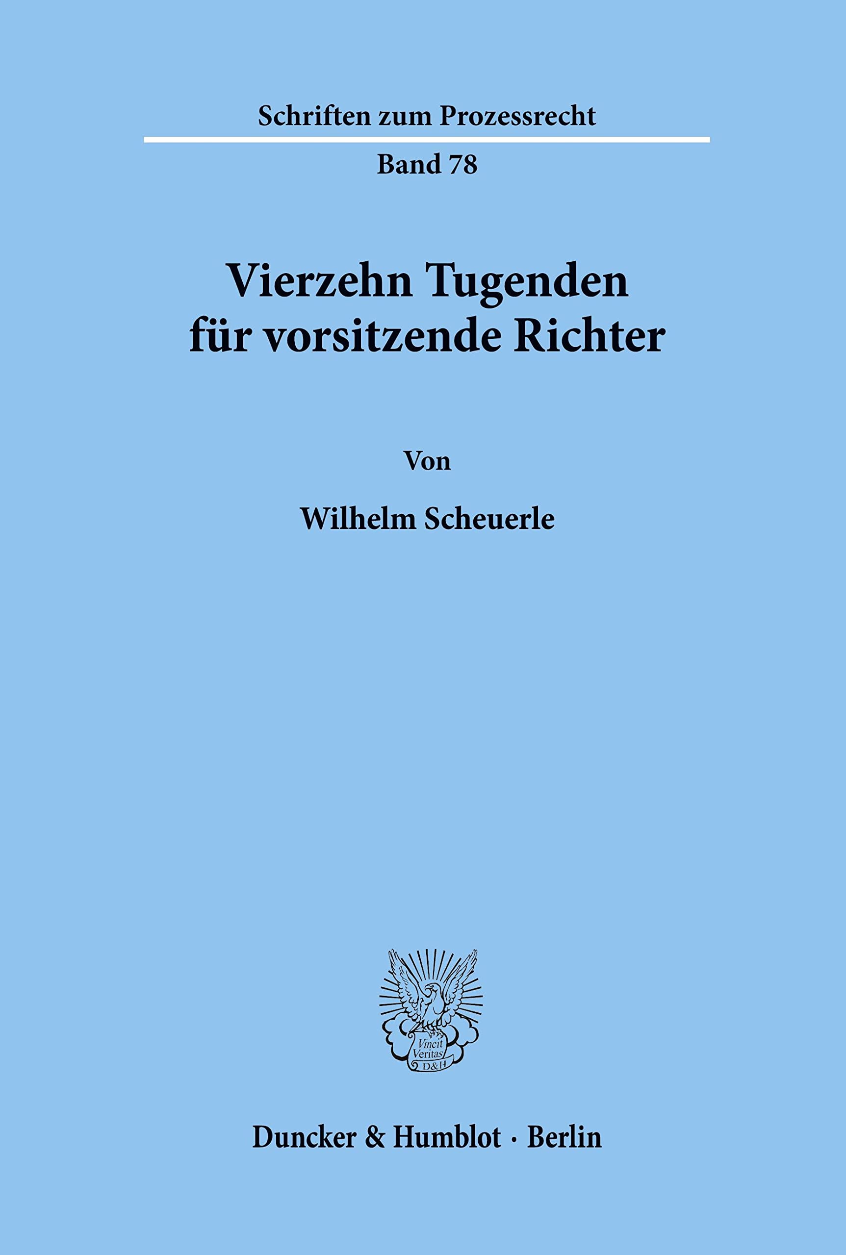 Vierzehn Tugenden Fur Vorsitzende Richter book