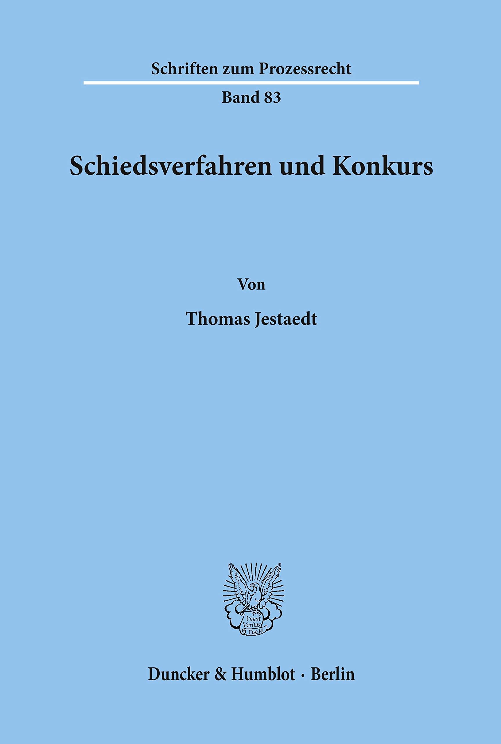 Schiedsverfahren und Konkurs. Law