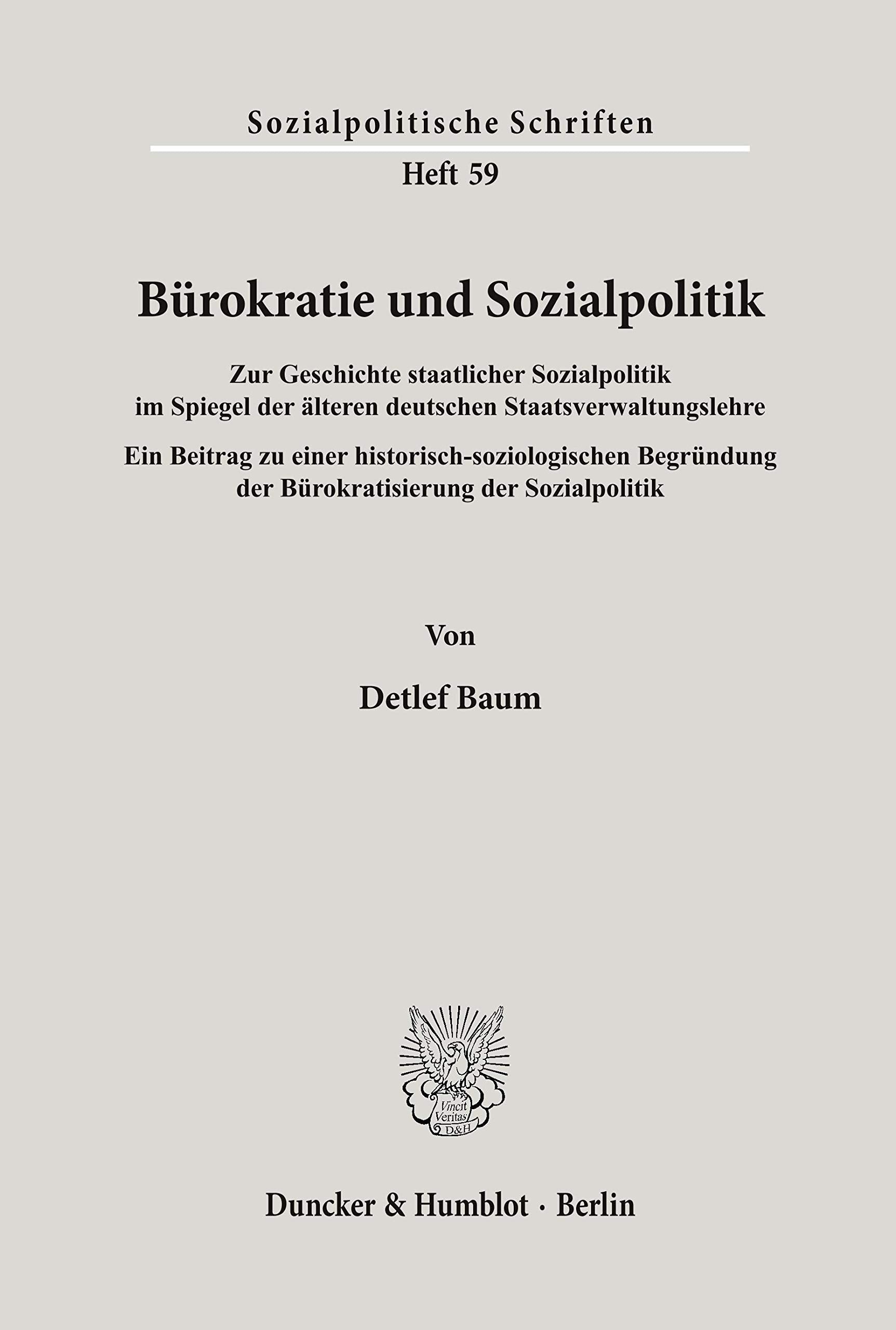 Bürokratie und Sozialpolitik. Law