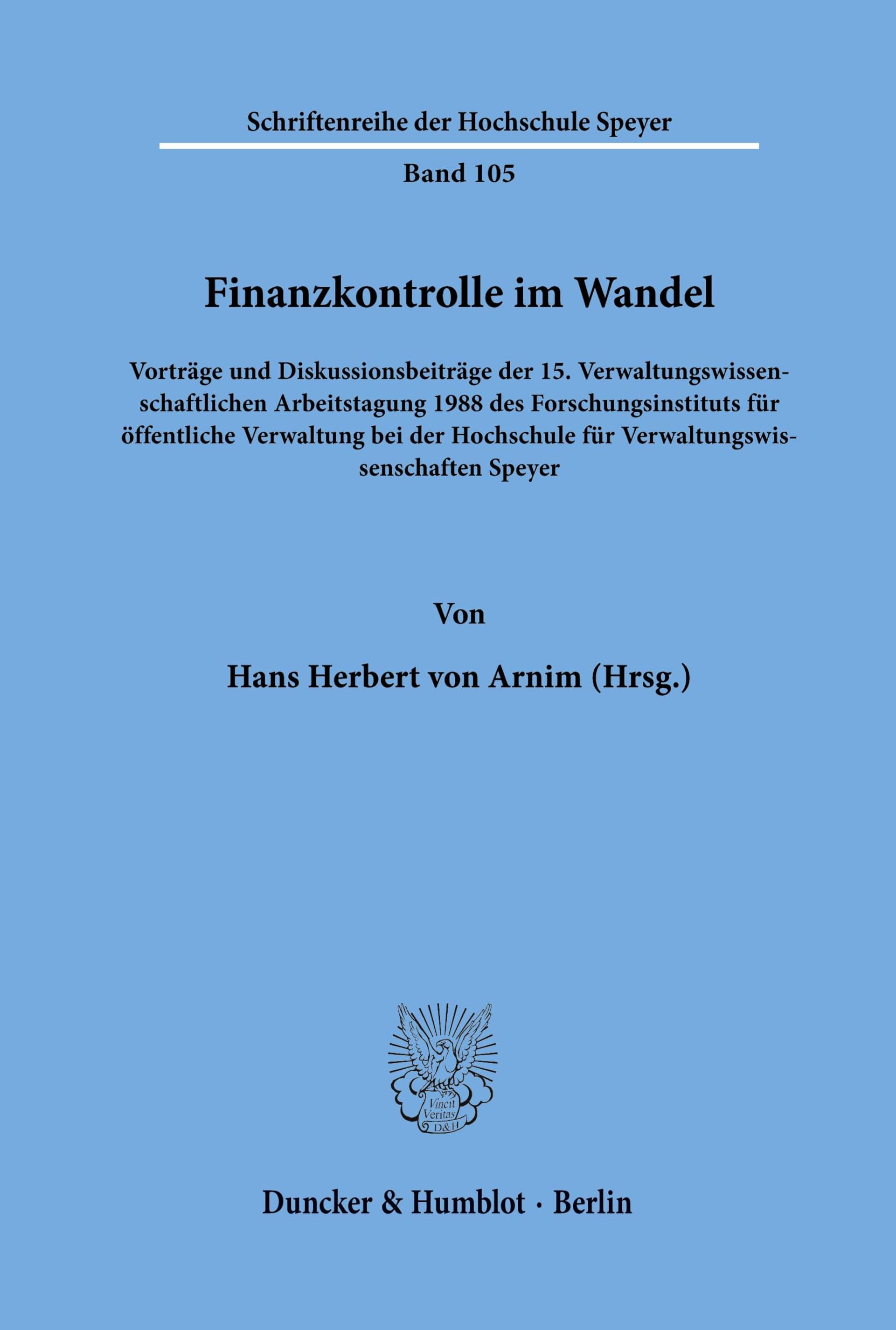 Finanzkontrolle im Wandel. Law