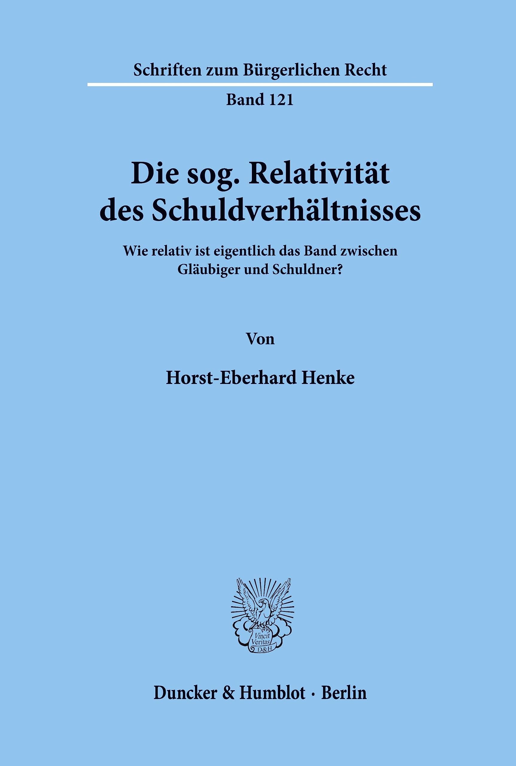 Die sog. Relativität des Schuldverhältnisses. book