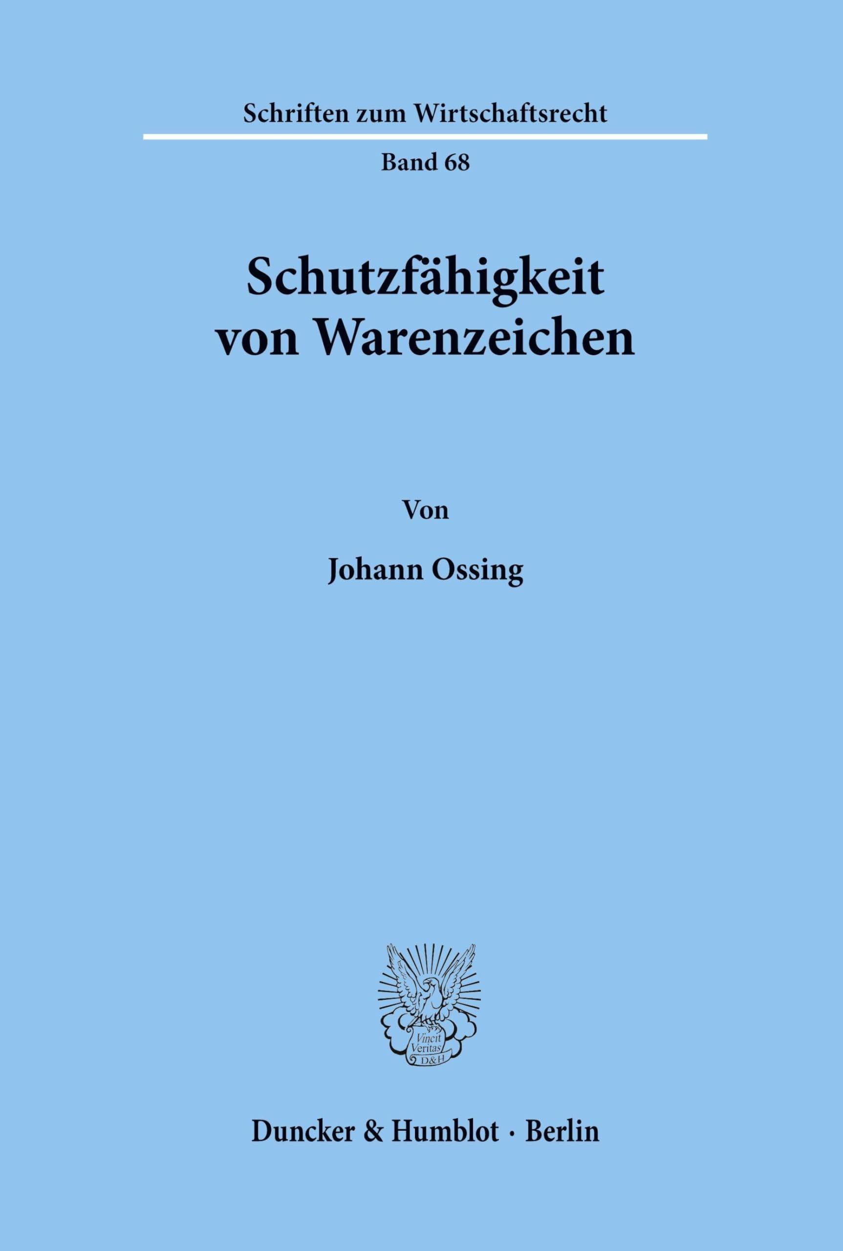 Schutzfähigkeit von Warenzeichen. Law