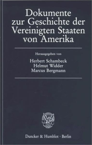 Dokumente zur Geschichte der Vereinigten Staaten von Amerika. Law