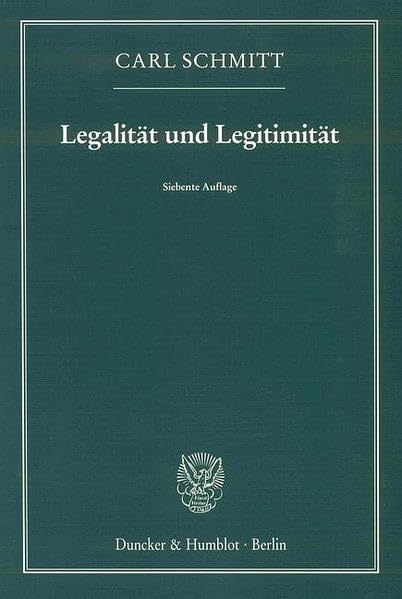 Legalität und Legitimität. book