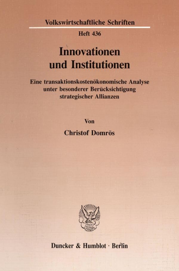 Innovationen und Institutionen. Law