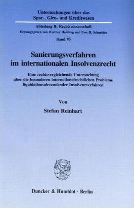 Sanierungsverfahren im internationalen Insolvenzrecht Law