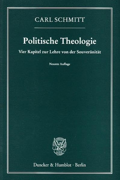 Politische Theologie. Vier Kapitel zur Lehre von der Souveränität Law