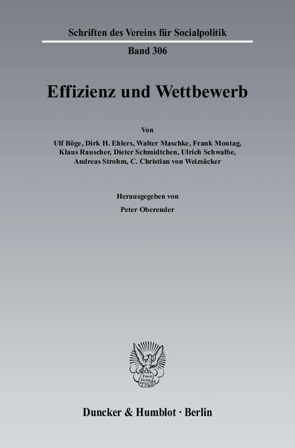 Effizienz und Wettbewerb. Law