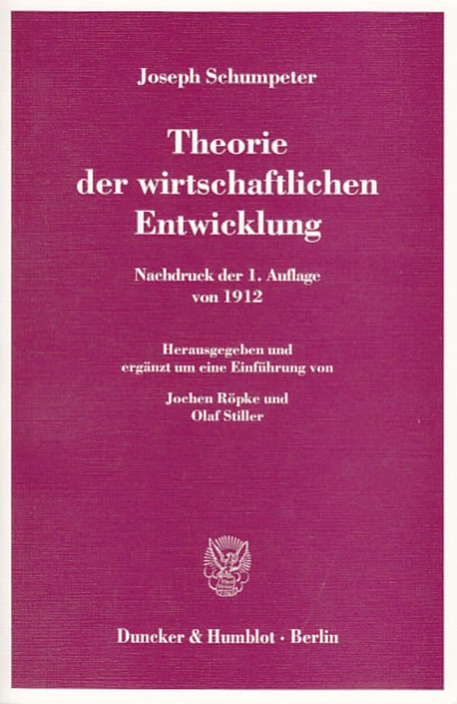 Product Image: Theorie der wirtschaftlichen Entwicklung