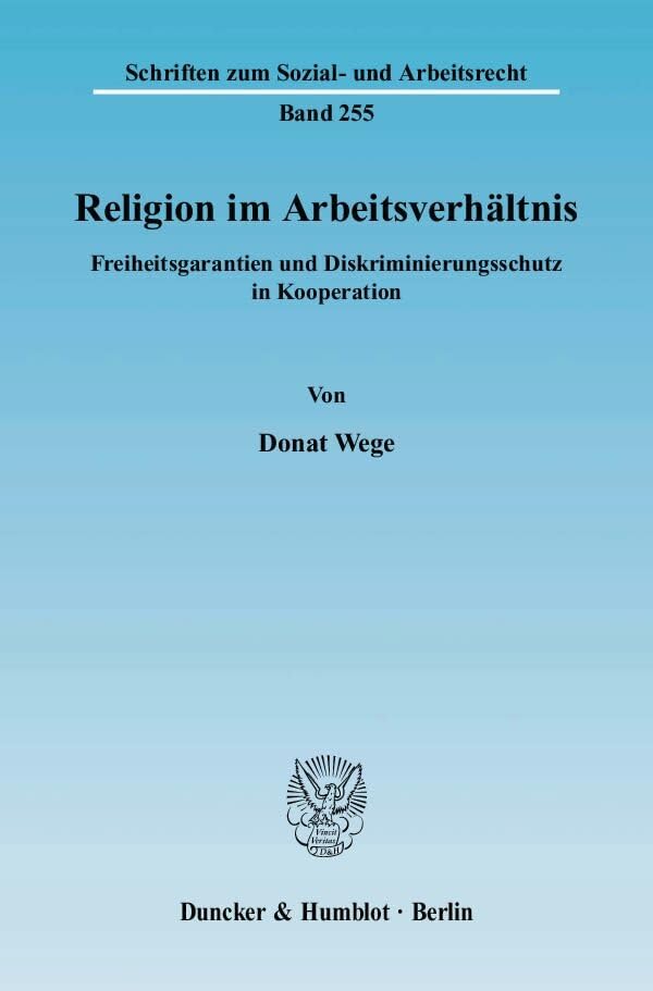 Religion im Arbeitsverhältnis. Law