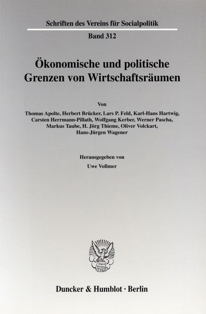 Ökonomische und politische Grenzen von Wirtschaftsräumen. Law