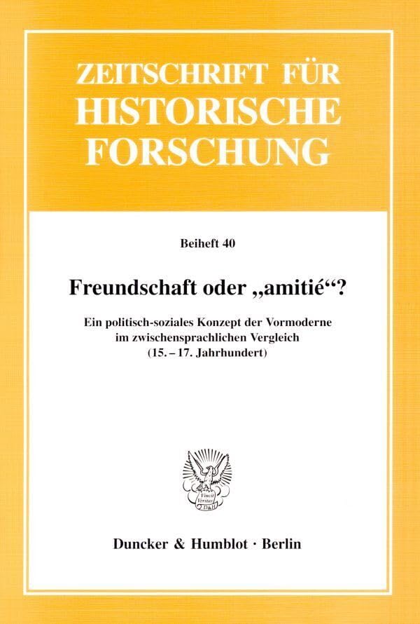 Freundschaft oder "amitié"? Books