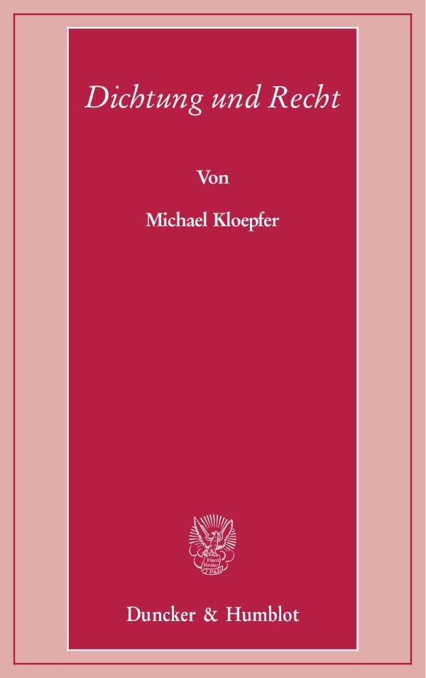 Product Image: Dichtung und Recht.