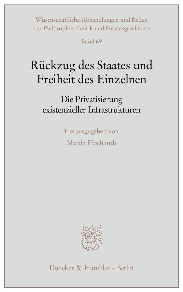 Rückzug des Staates und Freiheit des Einzelnen. Law