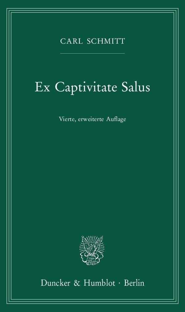 Ex Captivitate Salus: Erfahrungen Der Zeit 1945/47 book