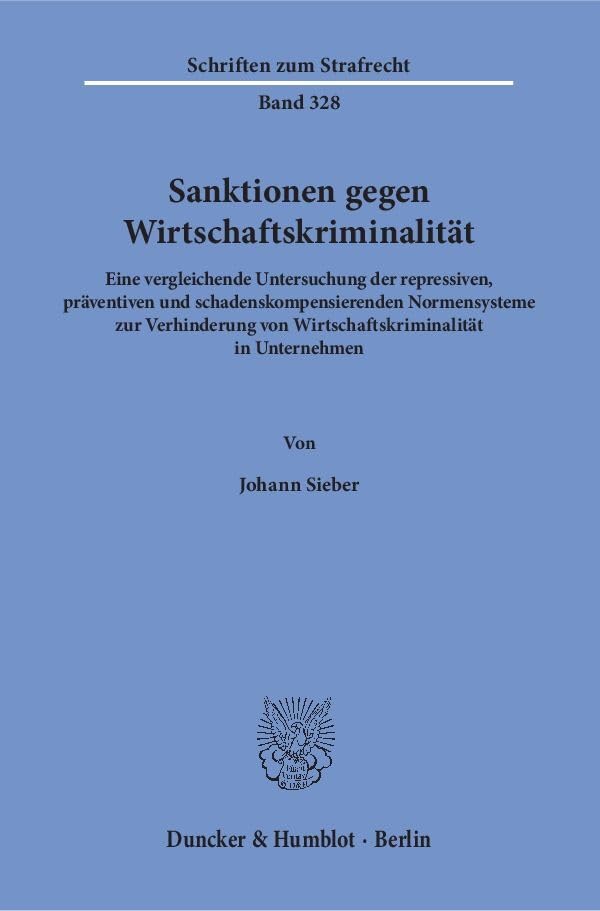 Sanktionen gegen Wirtschaftskriminalität. Law