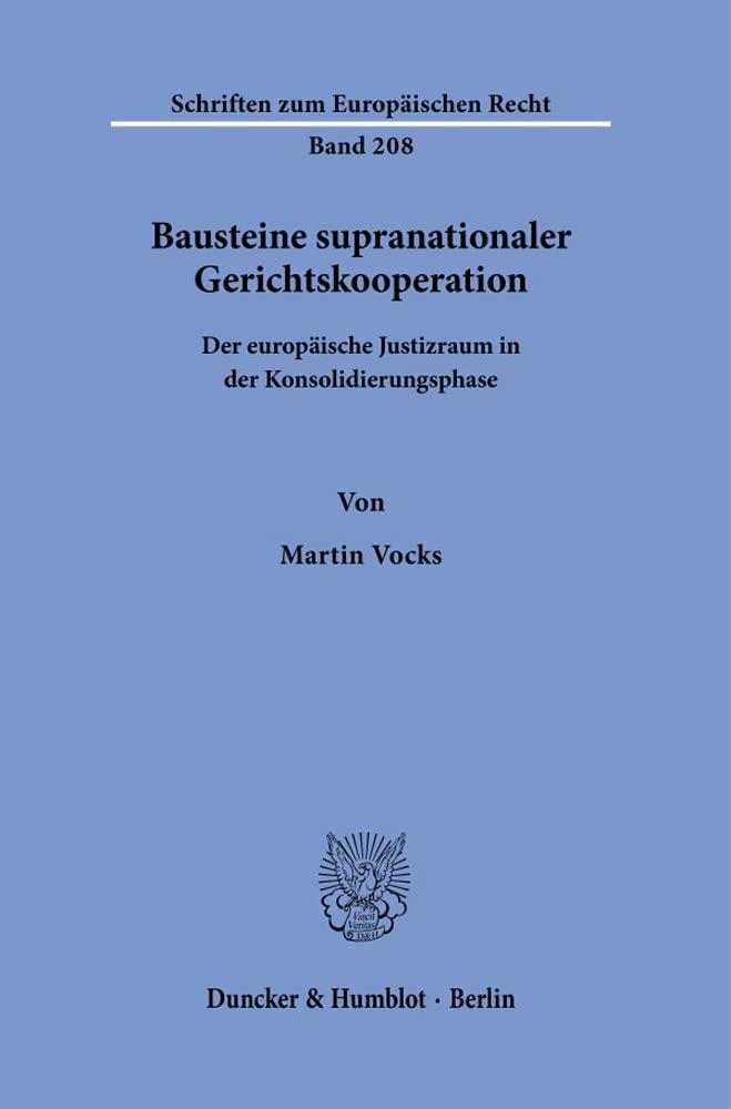 Product Image: Bausteine supranationaler Gerichtskooperation.