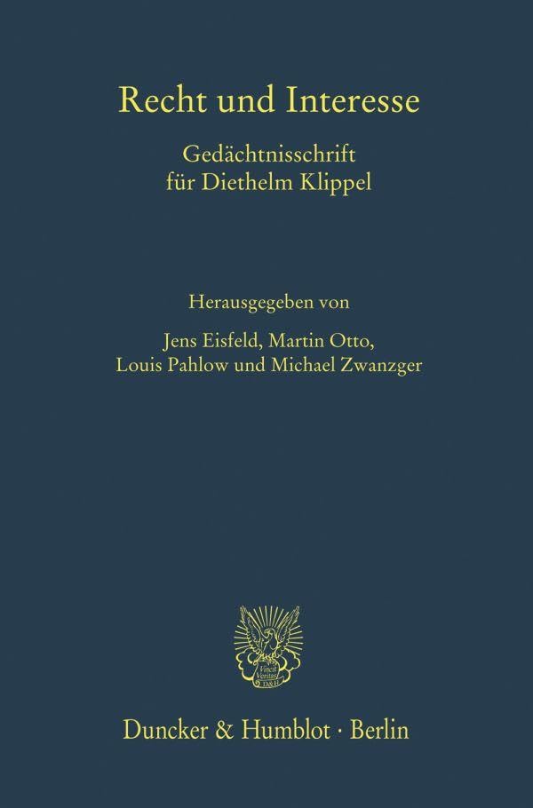 Product Image: Recht und Interesse