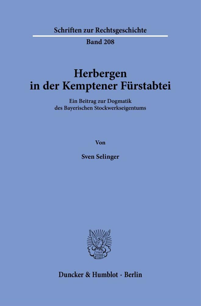 Herbergen in der Kemptener Fürstabtei. Law