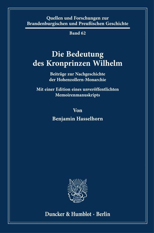 Die Bedeutung des Kronprinzen Wilhelm Art & Literature