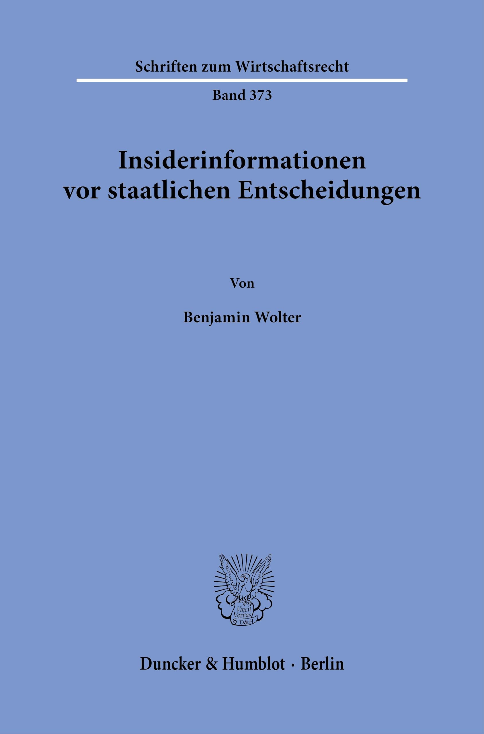 Insiderinformationen vor staatlichen Entscheidungen Law