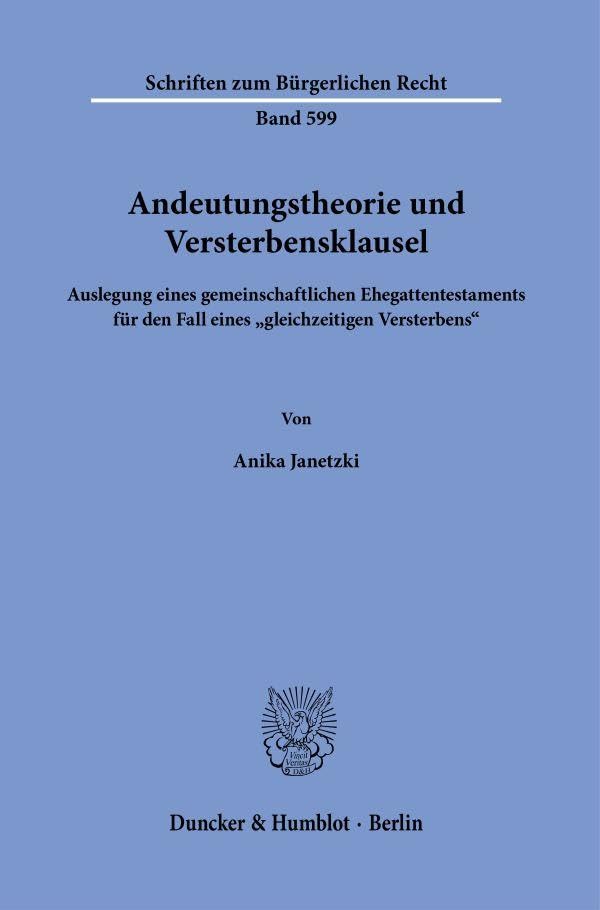 Andeutungstheorie und Versterbensklausel Law