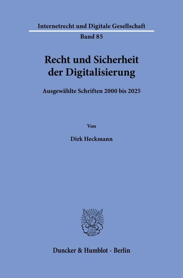 Recht und Sicherheit der Digitalisierung Law