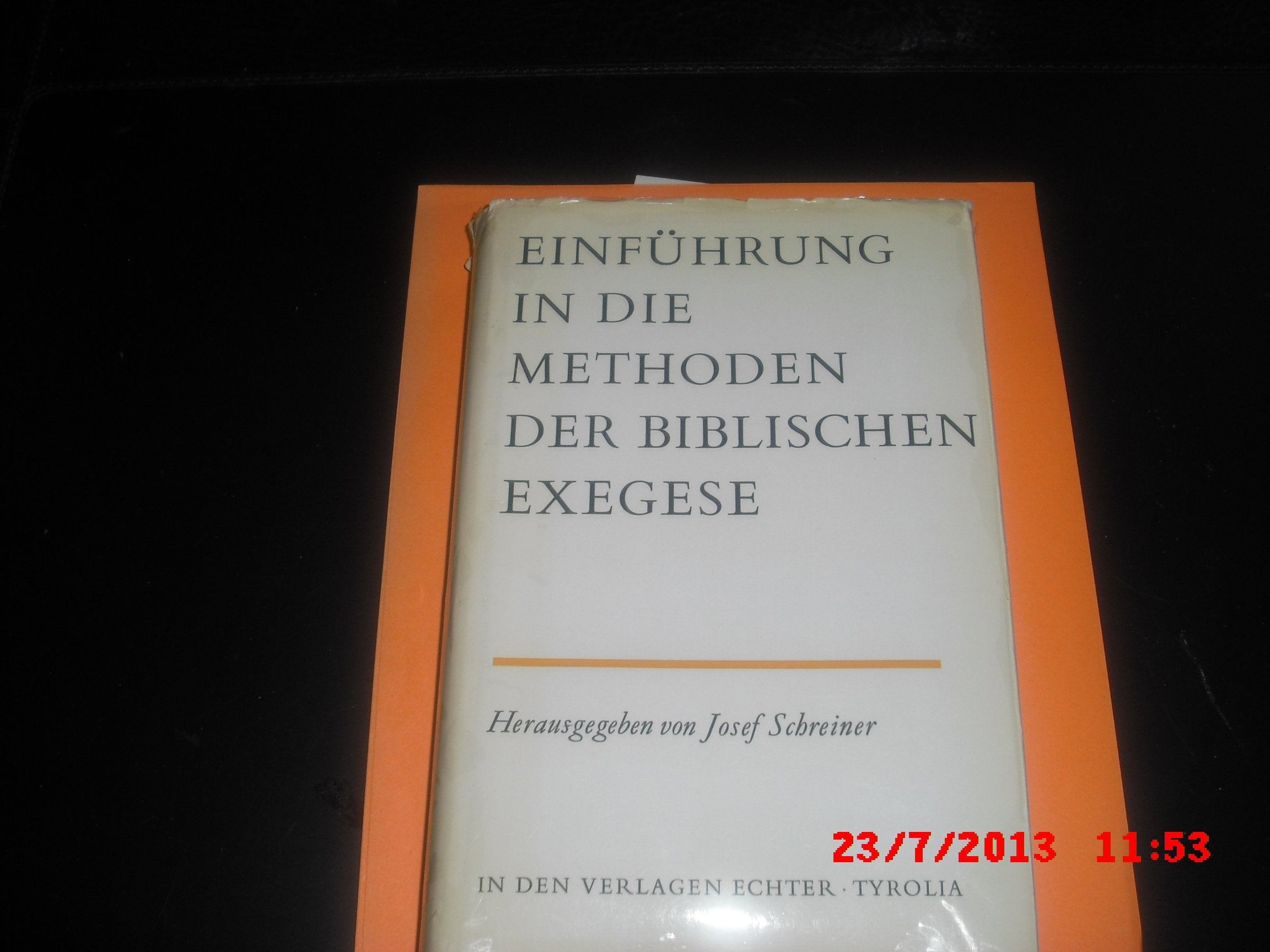 Einführung in die Methoden der biblischen Exegese Books