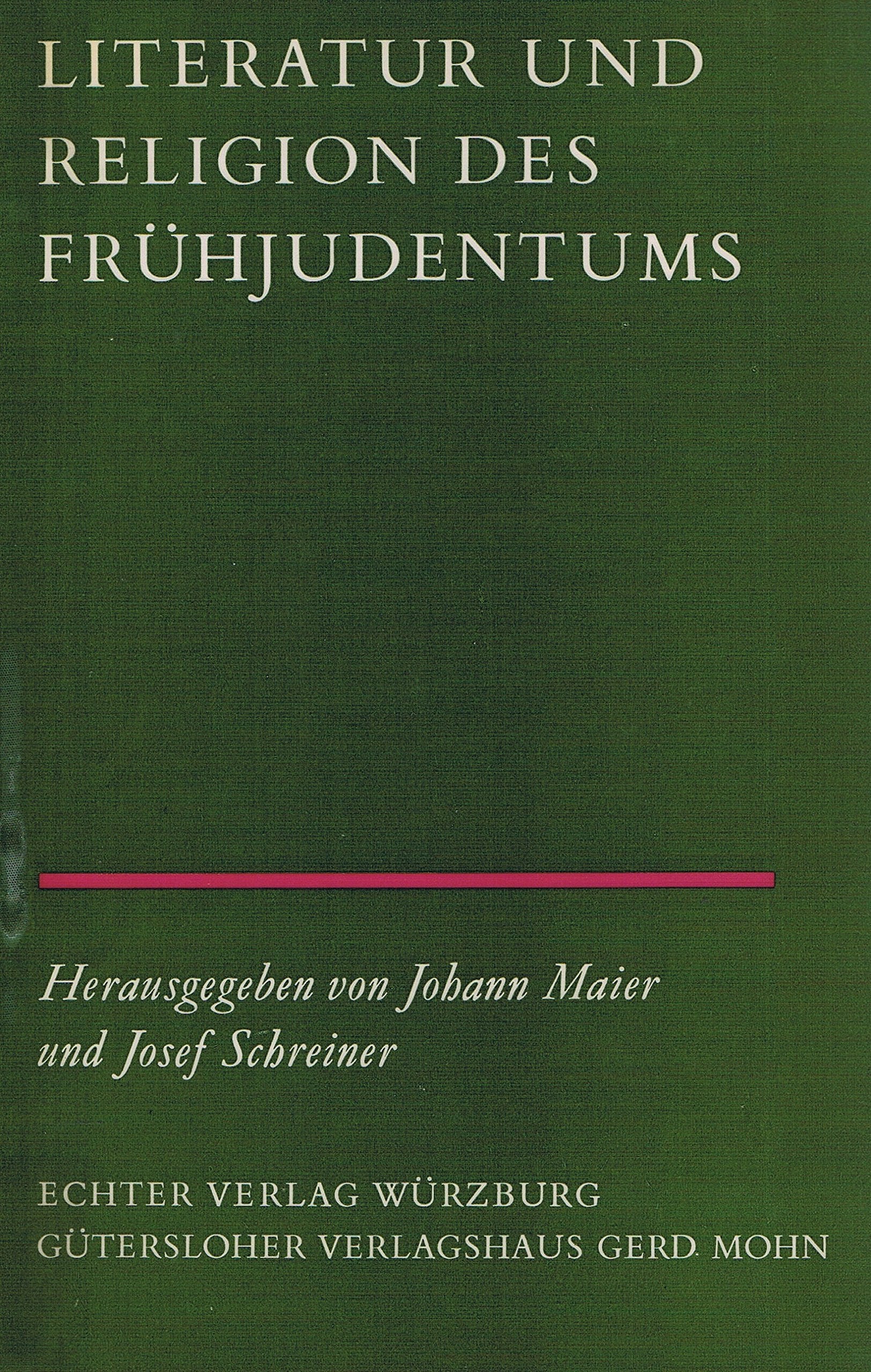 Literatur und Religion des Frühjudentums Religion & Esotericism