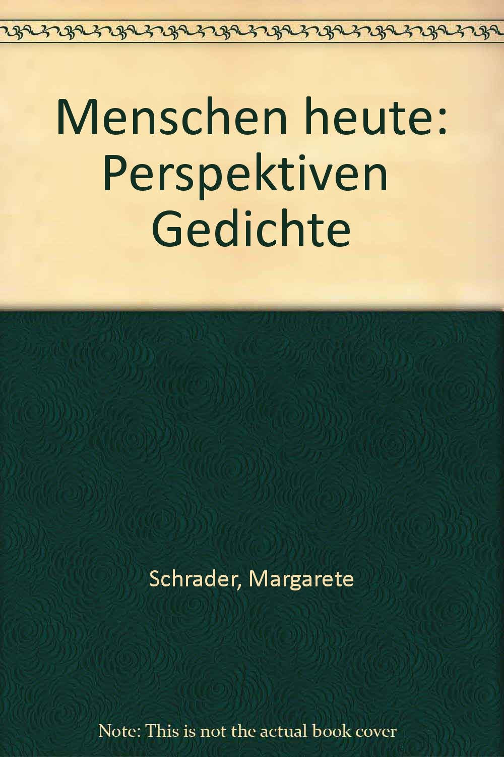 Menschen heute. Perspektiven - Gedichte Books