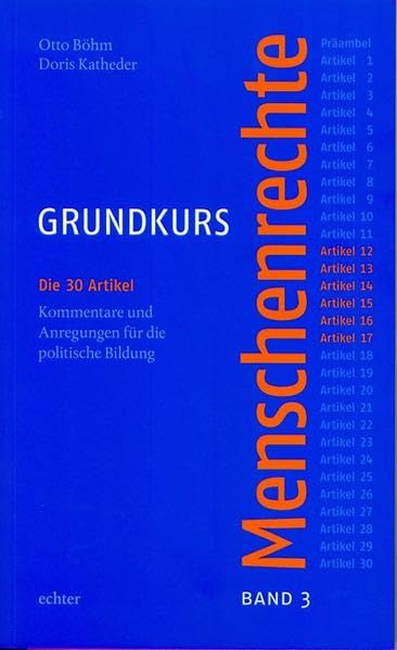 Grundkurs Menschenrechte / Grundkurs Menschenrechte - Band 3: Artikel 12-17 book