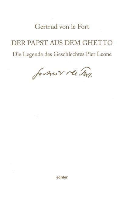 Der Papst aus dem Ghetto Contemporary literature