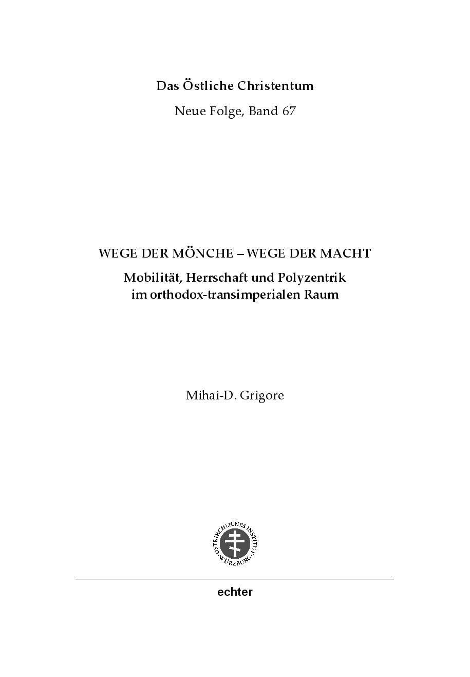 Wege der Mönche - Wege der Macht Religion & Esotericism