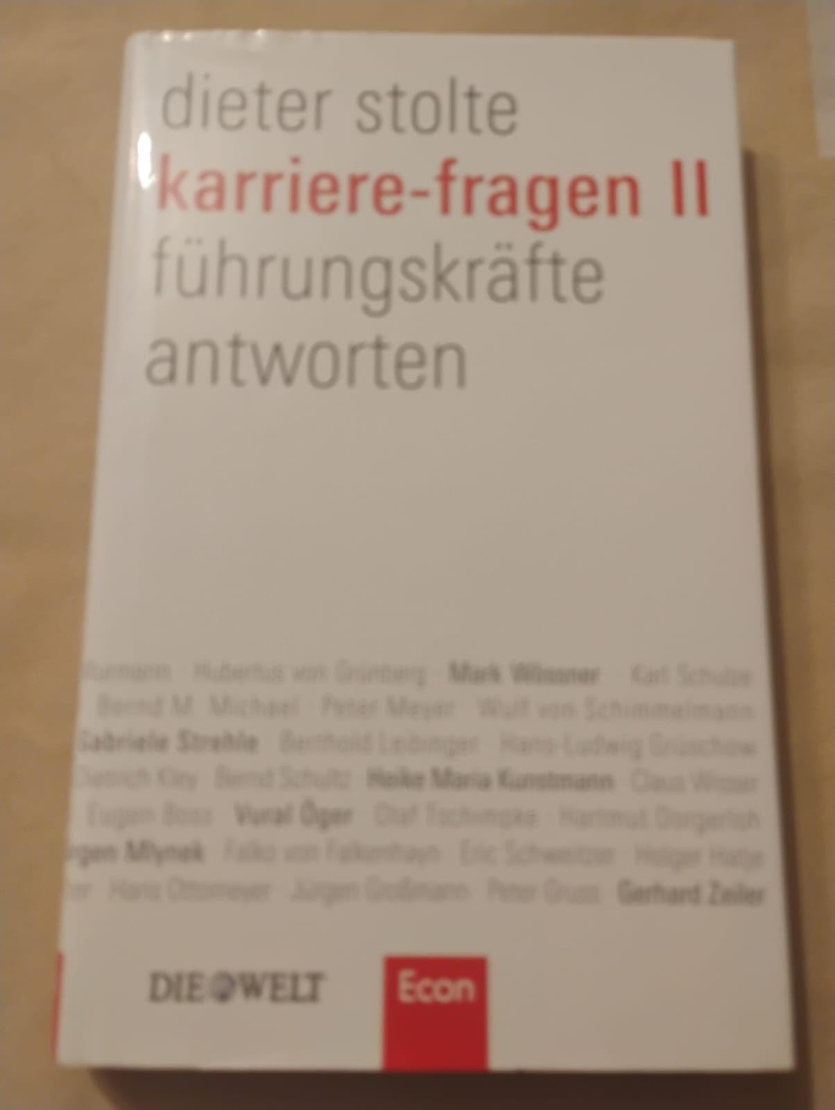 Karriere-Fragen II: Führungskräfte antworten Business, Finance & Career