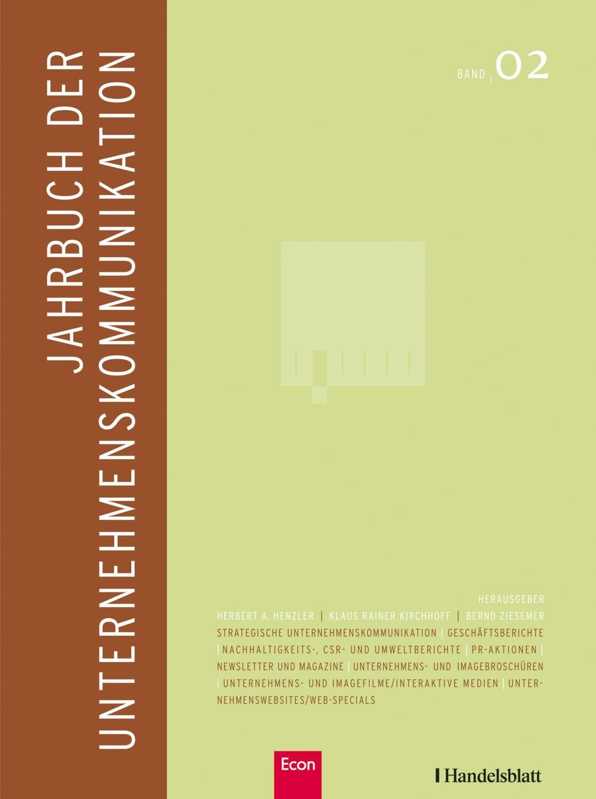 Jahrbuch der Unternehmenskommunikation 2008: Band 02 Law