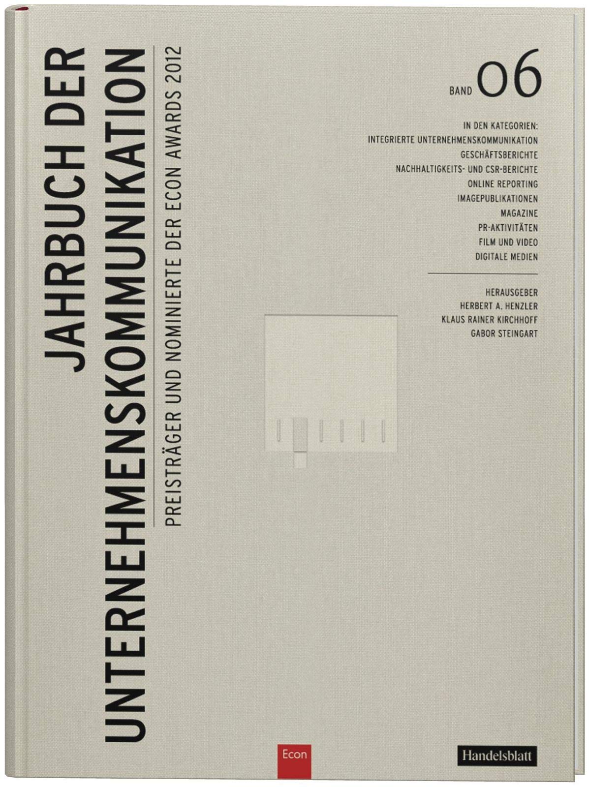 Jahrbuch der Unternehmenskommunikation 2012: Band 06 Law
