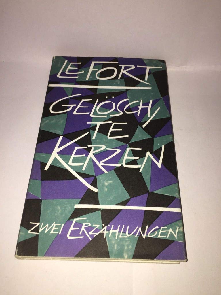 Gelöschte Kerzen. Zwei Erzählungen. Books