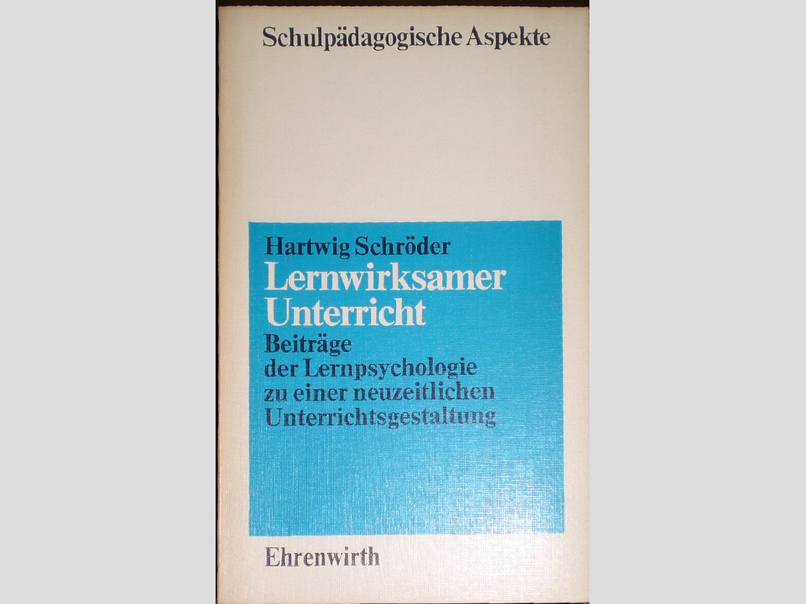 Lernwirksamer Unterricht Psychology