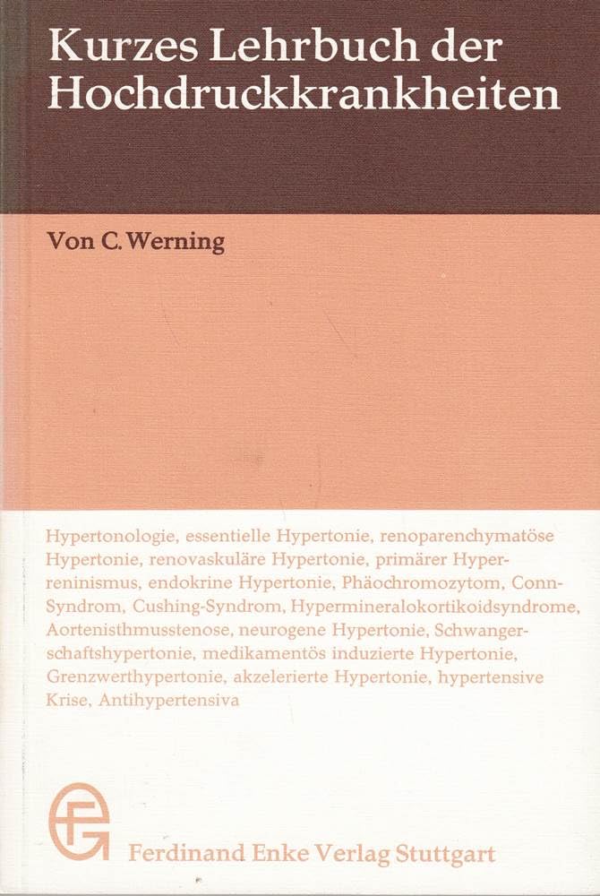 Kurzes Lehrbuch der Hochdruckkrankheiten Books