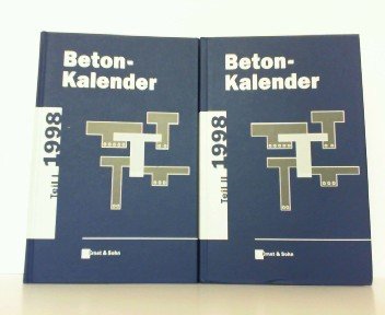Beton-Kalender 1998 Taschenbuch Fur Beton- Stahlbeton Und Spannbeton Sowie Die Verwandten Facher 2vset Architecture