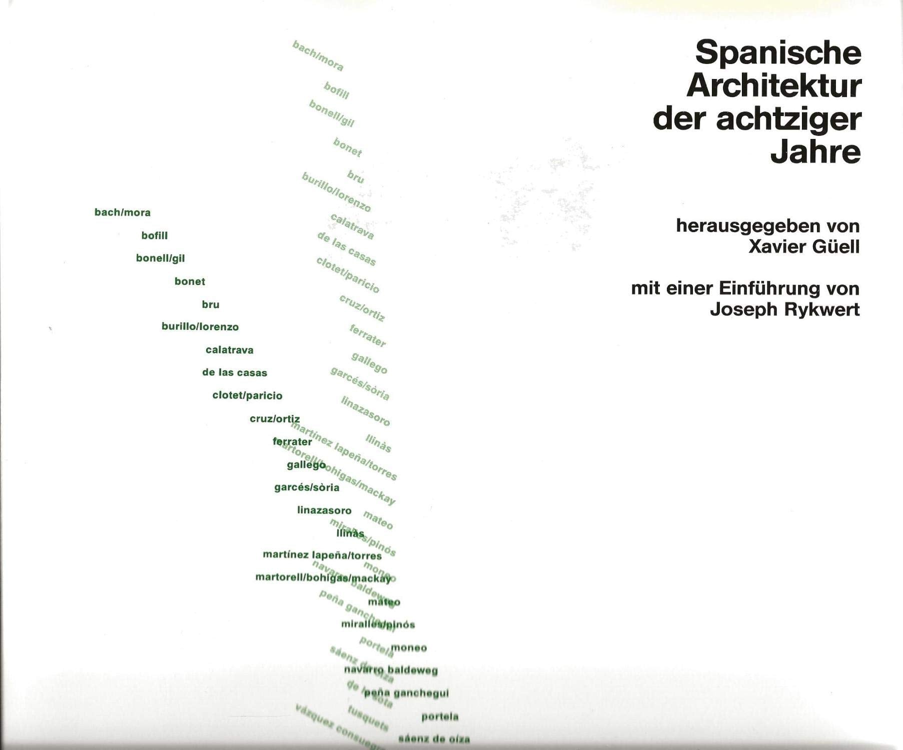 Spanische Architektur der achtziger Jahre Books